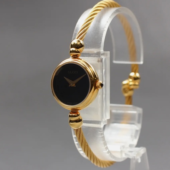 GUCCI Gold Luxury Bangle Bracelet Watch Vintage RARE - Picture 6 of 9